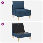 vidaXL Sofa avec rangement Tissu