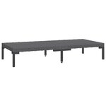 vidaXL Salon de jardin 12 Pièces avec coussins Résine tressée Gris foncé