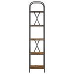 vidaXL Étagère Chêne fumé 40 x 30 x 183 cm Bois d'ingénierie