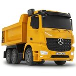 Jamara camion à benne télécommandé mercedes-benz arocs 1:26 jaune