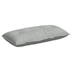 vidaXL Coussin de Dos Gris clair 100 x 50 cm Tissu en velours côtelé