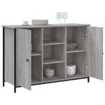 vidaXL Buffet sonoma gris 100x35x70 cm bois d'ingénierie