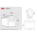 Keter abri de jardin newton 7511 marron