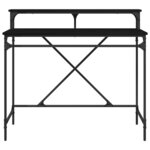 vidaXL Bureau Chêne noir 100 x 50 x 90 cm Bois d'ingénierie