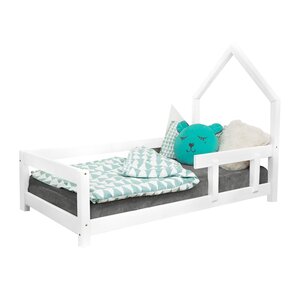 Lit cabane enfant POPPI 120 x 200 blanc 1