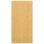 vidaXL Dessus de table 50x100x2 5 cm bambou