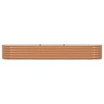 vidaXL Jardinière surélevée Marron 320 x 80 x 44 cm Acier