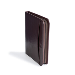 Classeur à anneaux Kurt Grande aspect cuir. Couleur - Marron