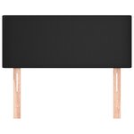 vidaXL Tête de lit Noir 100x5x78/88 cm Similicuir