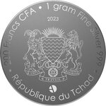 Pièce de monnaie en Argent 200 Francs g 1 Millésime 2023 Lunar Rabbit LUNAR RABBIT V2