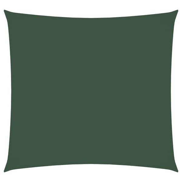 vidaXL Voile de parasol tissu oxford carré 4 5x4 5 m vert foncé