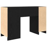 vidaXL Bureau chêne noir 120x42x76 cm bois d'ingénierie