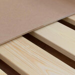 Tiroir à roulettes rangement ou lit - bois vernis pour lit 90 x 180 cm