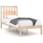 vidaXL Cadre de lit sans matelas bois massif 100x200 cm