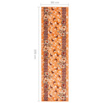 Vidaxl tapis bcf terre cuite 80x300 cm