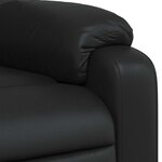 vidaXL Fauteuil de massage inclinable Noir Similicuir
