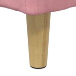 vidaXL Pouf de rangement avec coussin Rose 60 x 60 x 45 cm Velours