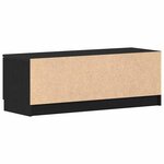 vidaXL Meuble TV Chêne noir 102 x 32 x 35.5 cm Bois d'ingénierie