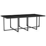 Salon de jardin meuble d'extérieur ensemble de mobilier 13 pièces avec coussins résine tressée noir 02_0015783