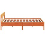 vidaXL Cadre de lit sans matelas cire marron 180x200cm bois pin massif