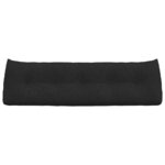 vidaXL Coussin de Dos Noir 160 x 24 x 50 cm tissu