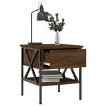 vidaXL Tables de chevet 2 Pièces chêne marron 40x42x45 cm bois ingénierie