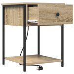 vidaXL Cabinet de chevet 2 Pièces Chêne sonoma 42 x 41 x 56 cm