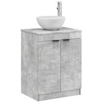 vidaXL Armoire de salle de bain Gris béton 54 x 41 x 70 cm
