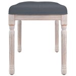 vidaXL Banc Gris foncé 80x40x49 cm Velours