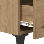 vidaXL Cabinet de chevet 2 Pièces chêne artisanal 40 x 35 x 47.5 cm