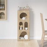 vidaXL Buffet Chêne Sonoma 40 x 35 x 100.5 cm Bois d'ingénierie