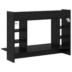 vidaXL Bureau Mural Chêne Noir 105x48x75 cm en Bois d'Ingénierie