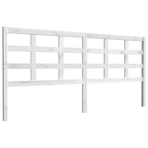 vidaXL Tête de lit blanc 205 5x4x100 cm bois massif de pin