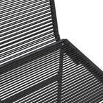 vidaXL Chaises de jardin 2 Pièces Noir 48 x 55 x 89 5 cm Rotin