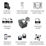 Imprimante cloud woocommerce ticket commande 80mm