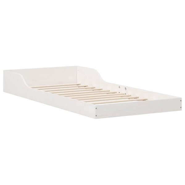 vidaXL Cadre de lit Blanc 80 x 200 cm Pin massif