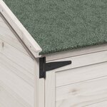vidaXL Abri de jardin Blanc 106 5 x 56 x 176 cm Bois de Sapin Massif