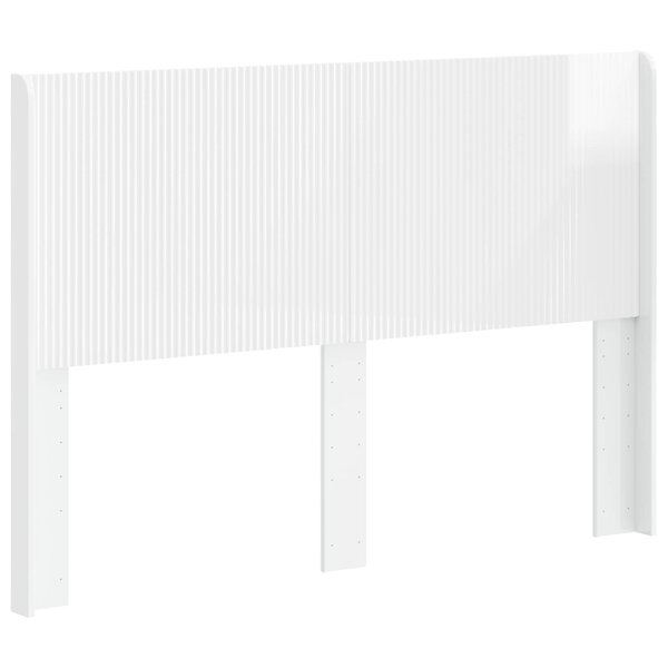 vidaXL Tête de lit Blanc brillant