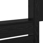 vidaXL Lit Superposé pour Enfants avec matelas Chêne noir 100 x 200 cm