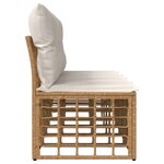 vidaXL Canapé de jardin 4 places sans accoudoir 4 Pièces