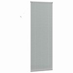 vidaXL Store de Fenêtre avec des rideaux Autre Argenté 80 x 220 cm Aluminium