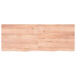 vidaXL Étagère murale marron clair bois chêne massif traité
