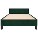 vidaXL Cadre de lit sans matelas vert foncé 120x200 cm velours