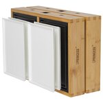 Princess gril de table chef dinner4all pure 840 w métal et bambou