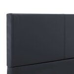 vidaXL Cadre de lit Noir Similicuir 90 x 200 cm