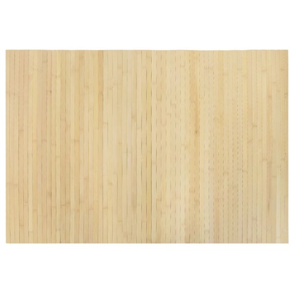 vidaXL Tapis rectangulaire naturel clair 70x100 cm bambou