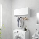 vidaXL Garde-robe blanc brillant 70x32 5x35 cm bois d'ingénierie