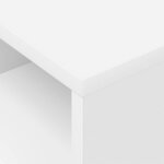 vidaXL Table d'appoint Blanc 30 5 x 30 x 45 cm Bois d'ingénierie