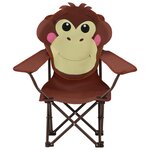 vidaXL Chaises de jardin pour enfants 2 Pièces Marron Tissu