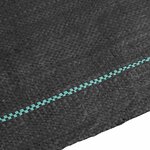 vidaXL Membrane anti-mauvaises herbes noir 1 5x50 m PP